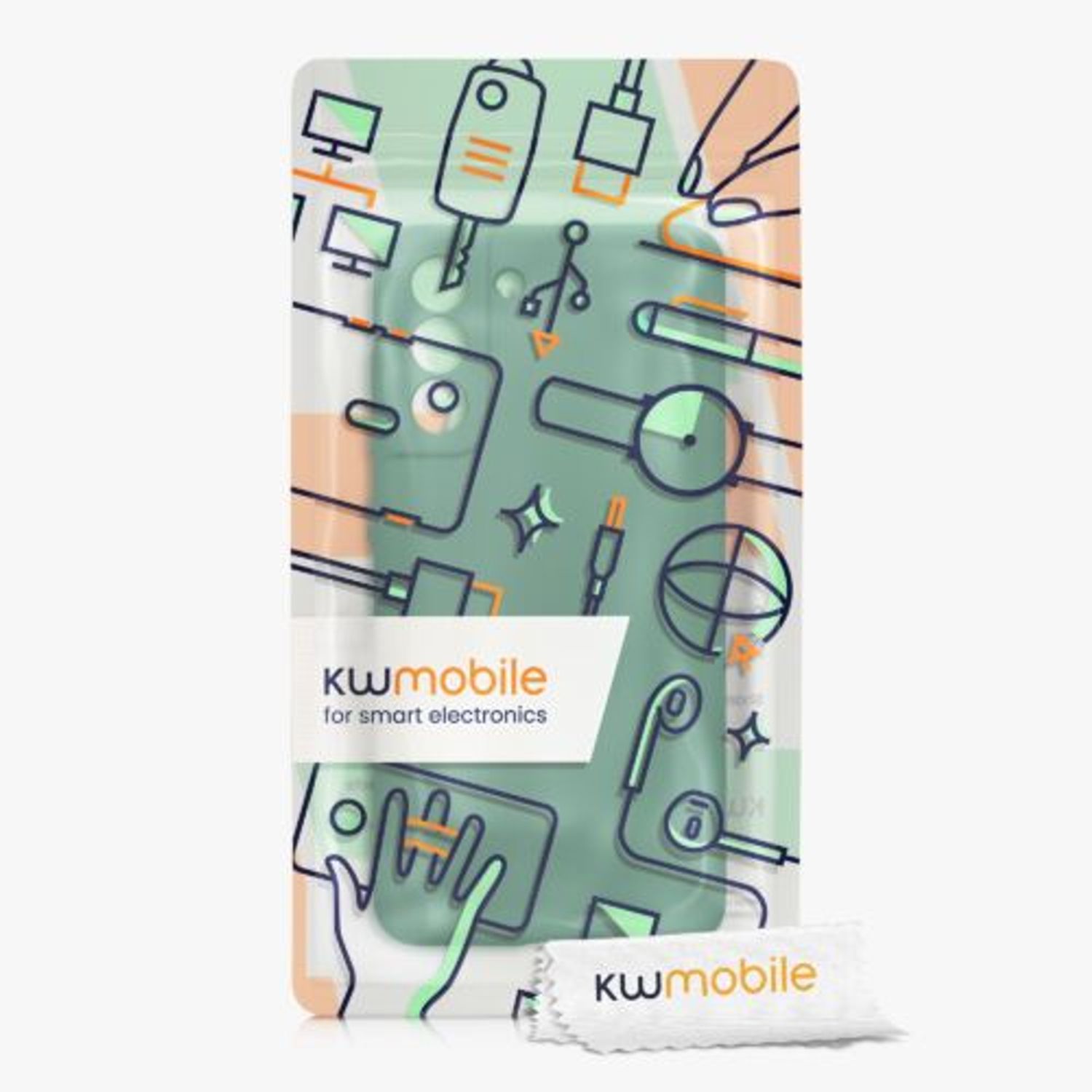 Husa Kwmobile pentru Samsung Galaxy S21 FE, Silicon, Verde, 57564.227 fotografia produsului View 7 L
