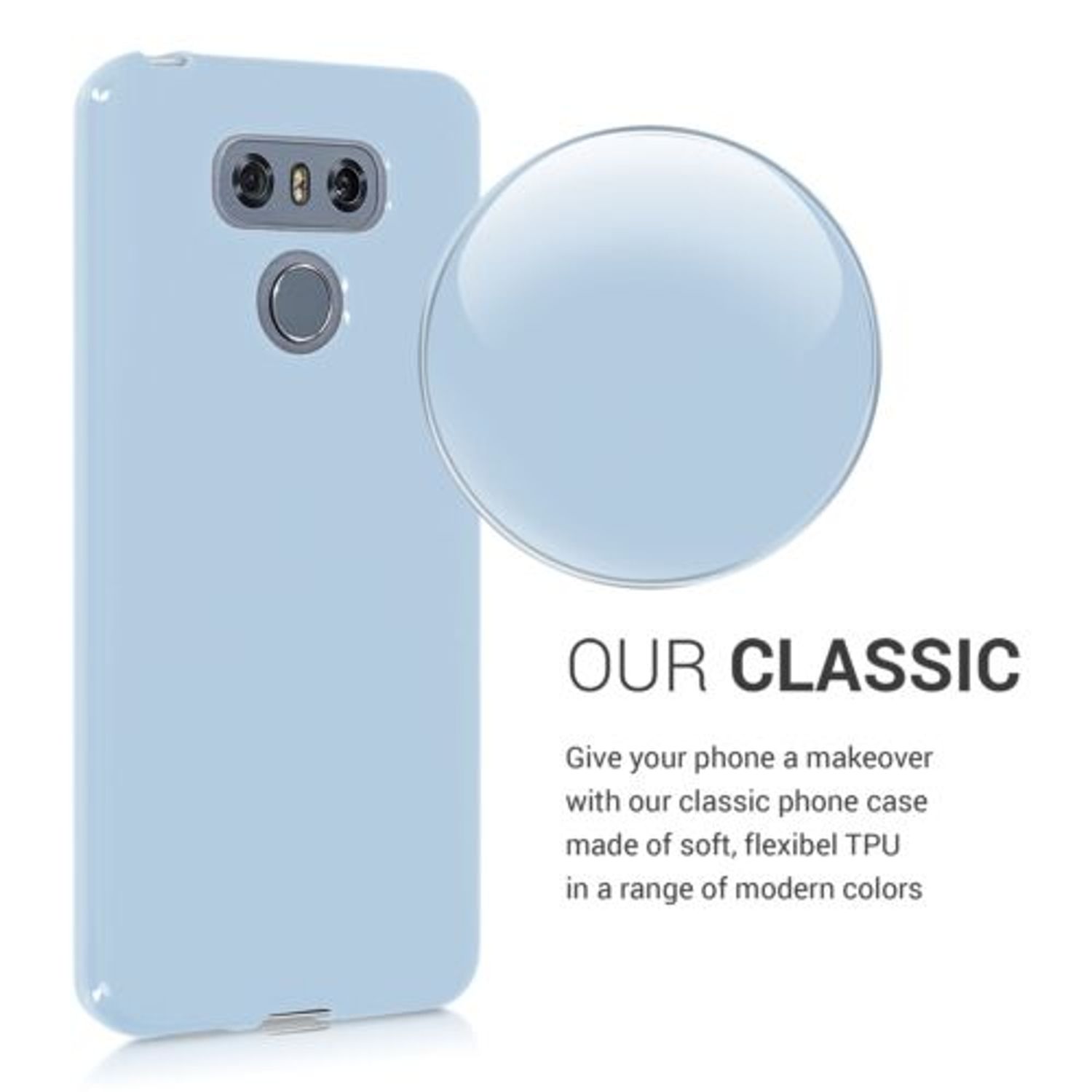 Husa pentru LG G6, Silicon, Albastru, 41011.58 fotografia produsului View 4 L