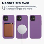 Husa Kwmobile pentru Apple iPhone 12 Mini, Silicon, Mov, 56555.212 fotografia produsului View 4 S