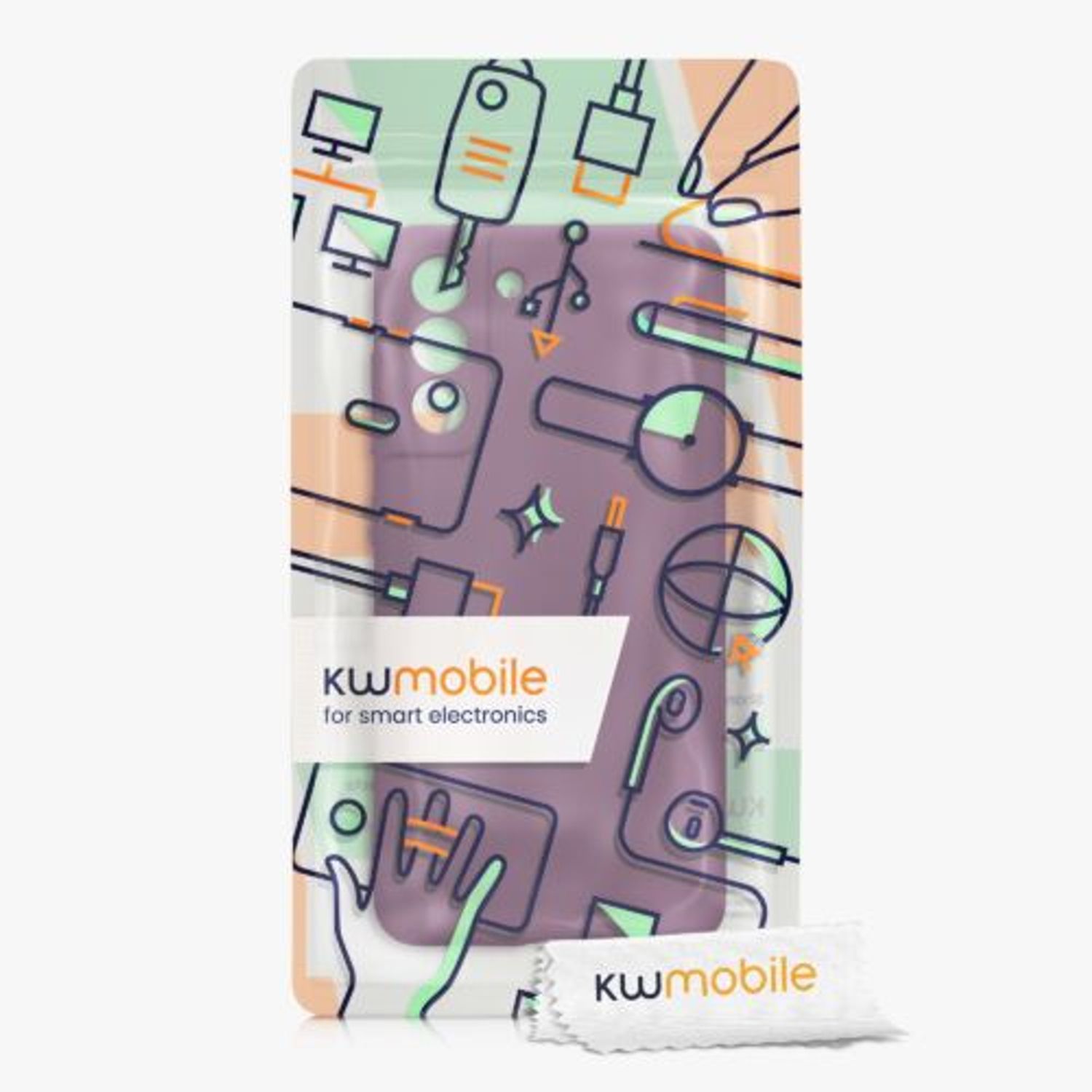 Husa Kwmobile pentru Samsung Galaxy S21 FE, Silicon, Violet, 57564.187 fotografia produsului View 7 L