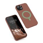 Husa Kwmobile pentru Apple iPhone 13 Mini, Silicon, Maro, 56558.203 fotografia produsului