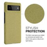 Husa Kwmobile pentru Google Pixel 6, Textil, Galben, 57795.06 fotografia produsului View 4 S