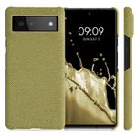 Husa Kwmobile pentru Google Pixel 6, Textil, Galben, 57795.06 fotografia produsului