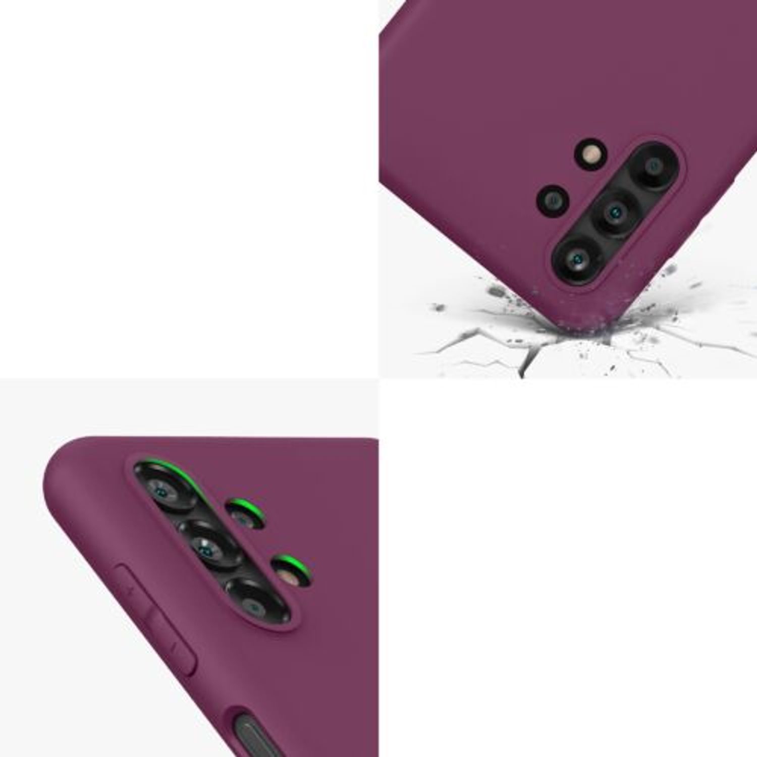 Husa Kwmobile pentru Samsung Galaxy A13, Silicon, Violet, 57805.187 fotografia produsului View 7 L