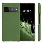Husa Kwmobile pentru Google Pixel 6 Pro, Textil, Verde, 57796.07 fotografia produsului