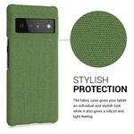 Husa Kwmobile pentru Google Pixel 6 Pro, Textil, Verde, 57796.07 fotografia produsului View 3 S