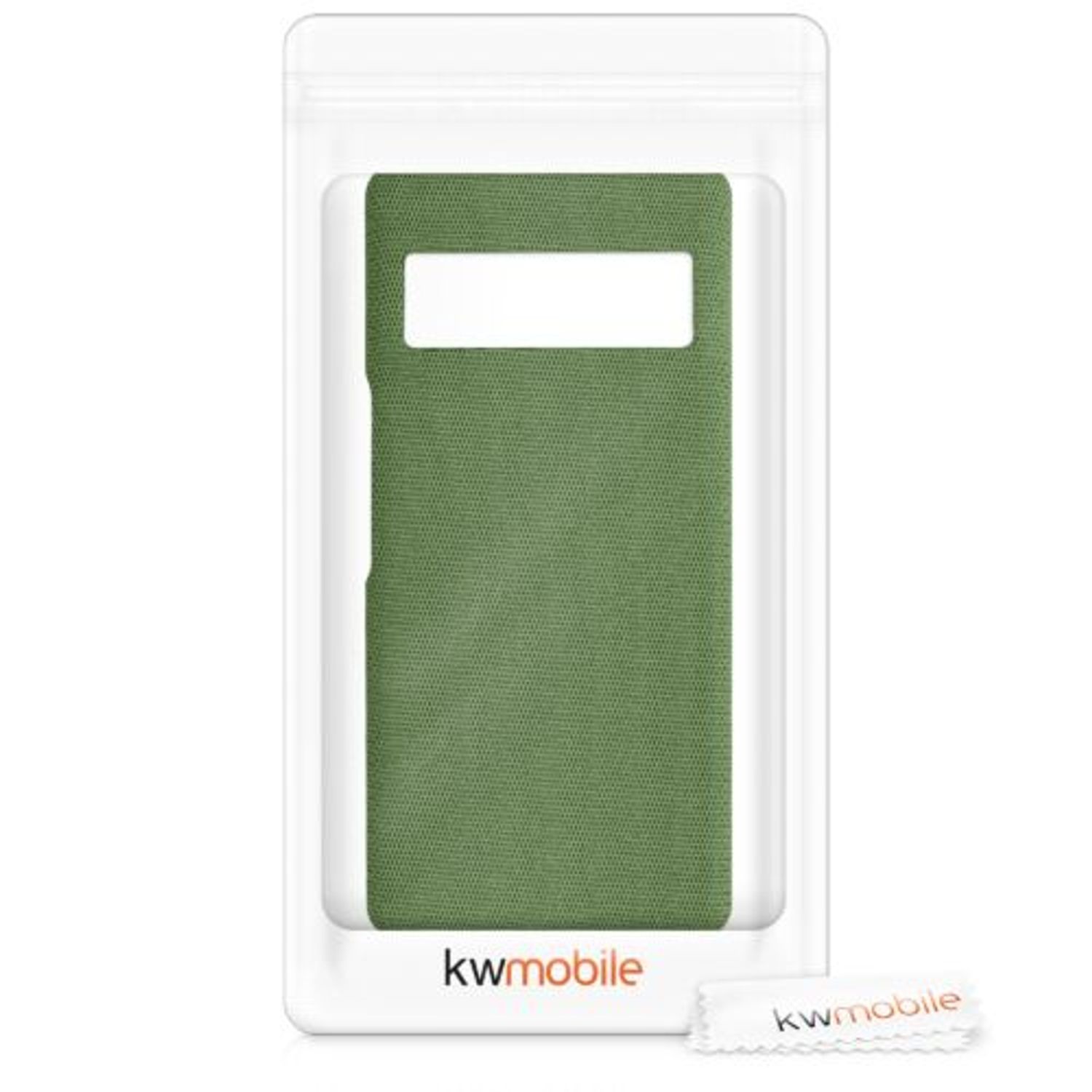 Husa Kwmobile pentru Google Pixel 6 Pro, Textil, Verde, 57796.07 fotografia produsului View 6 L