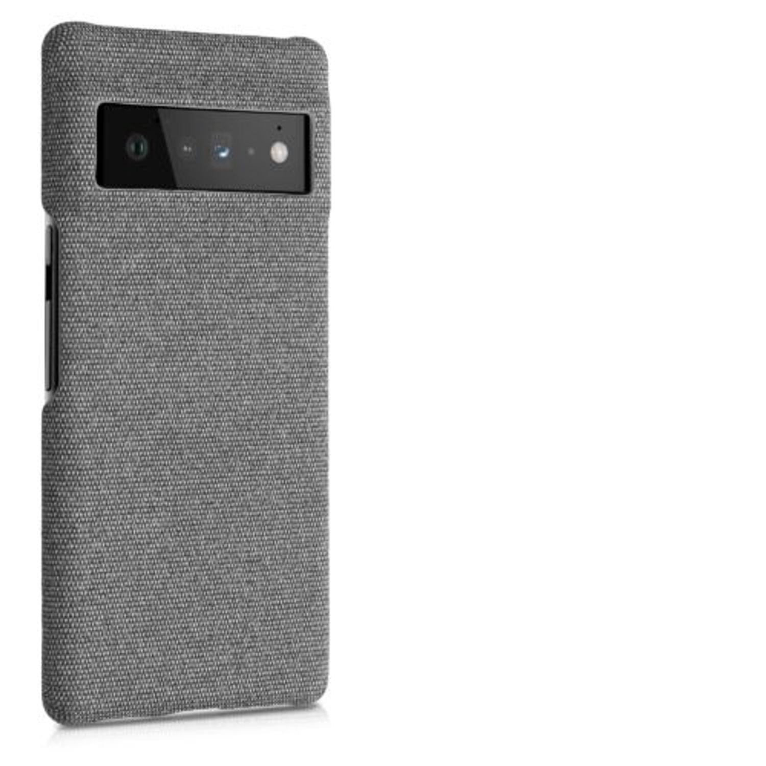 Husa Kwmobile pentru Google Pixel 6 Pro, Textil, Gri, 57796.22 fotografia produsului View 2 L