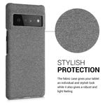 Husa Kwmobile pentru Google Pixel 6 Pro, Textil, Gri, 57796.22 fotografia produsului View 5 S