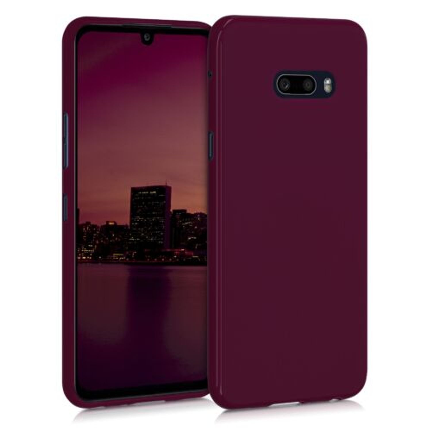 Husa pentru LG G8s ThinQ, Silicon, Violet, 50831.187 fotografia produsului