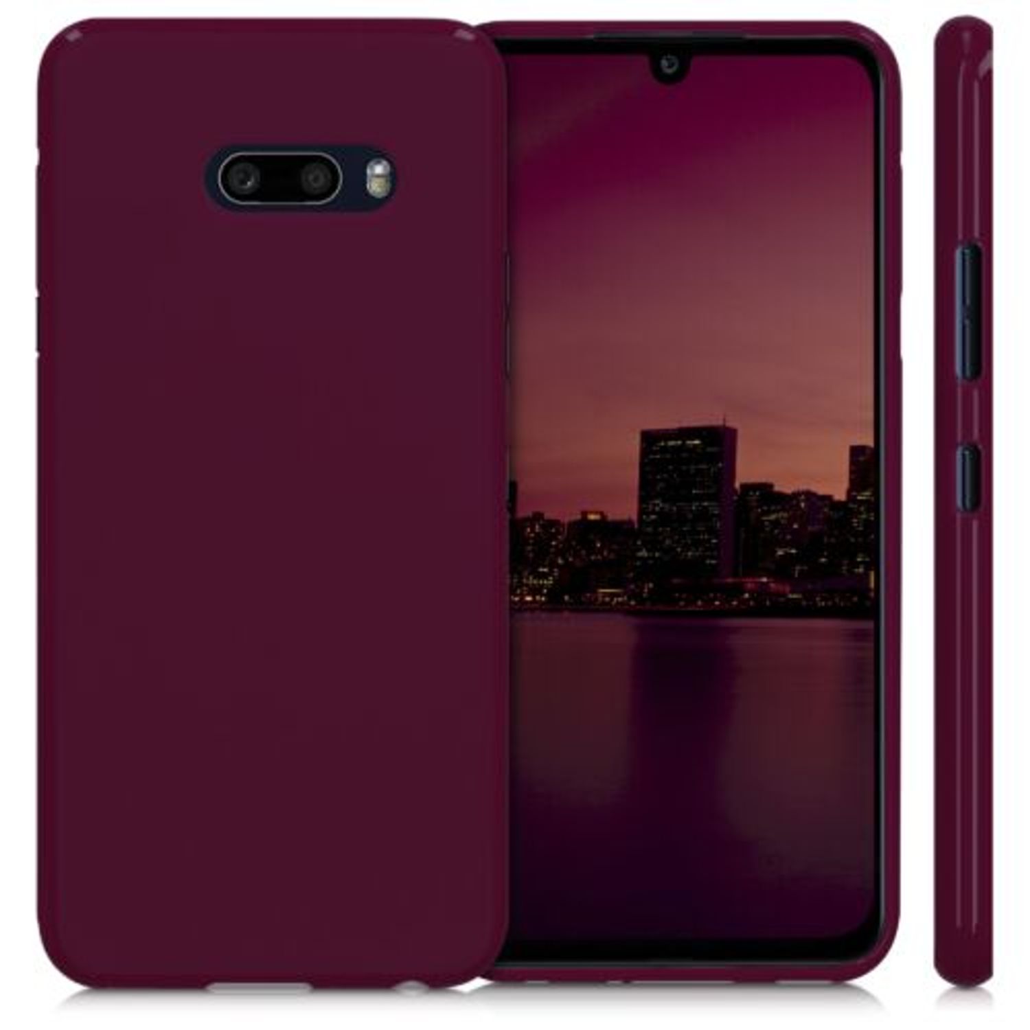 Husa pentru LG G8s ThinQ, Silicon, Violet, 50831.187 fotografia produsului View 2 L