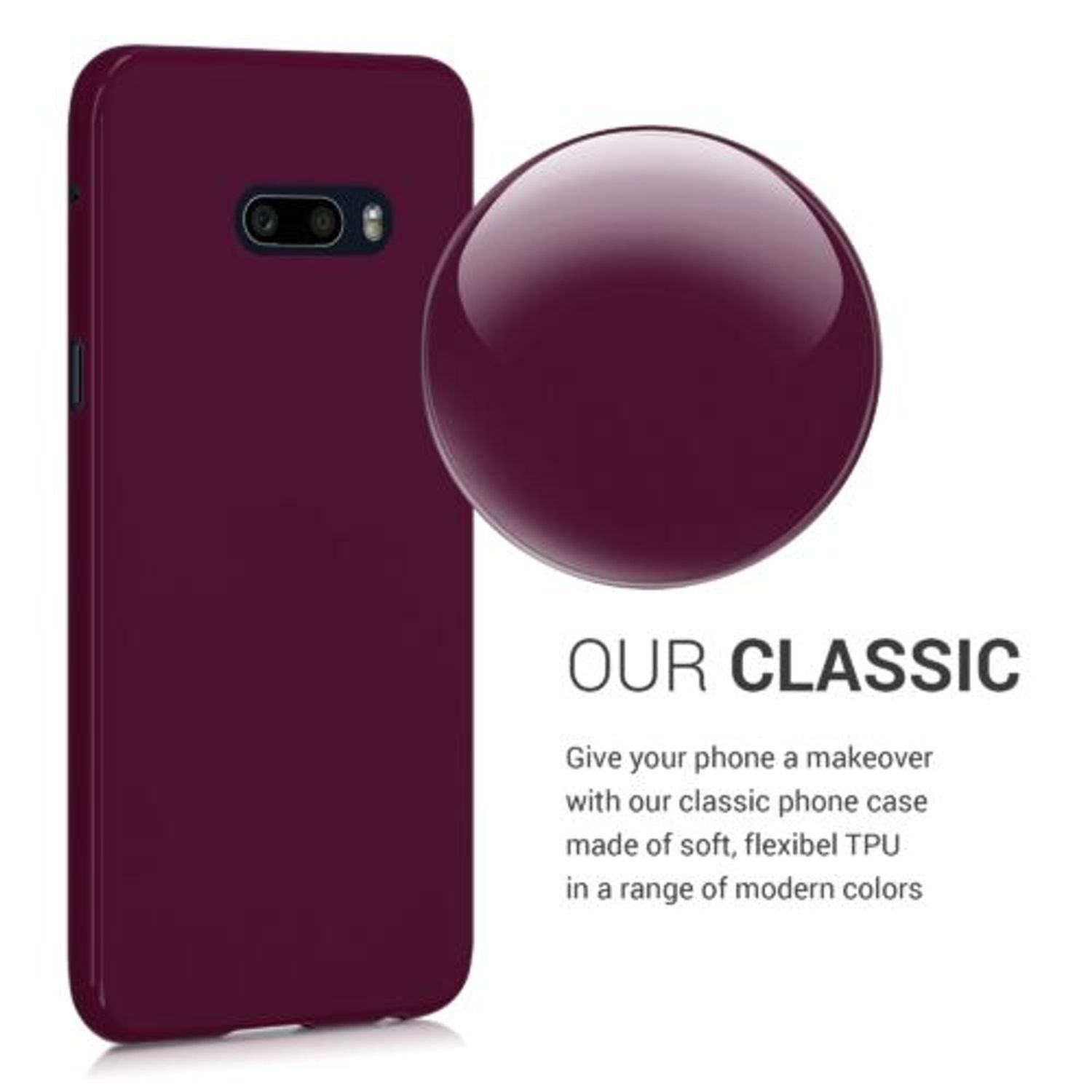 Husa pentru LG G8s ThinQ, Silicon, Violet, 50831.187 fotografia produsului View 4 L