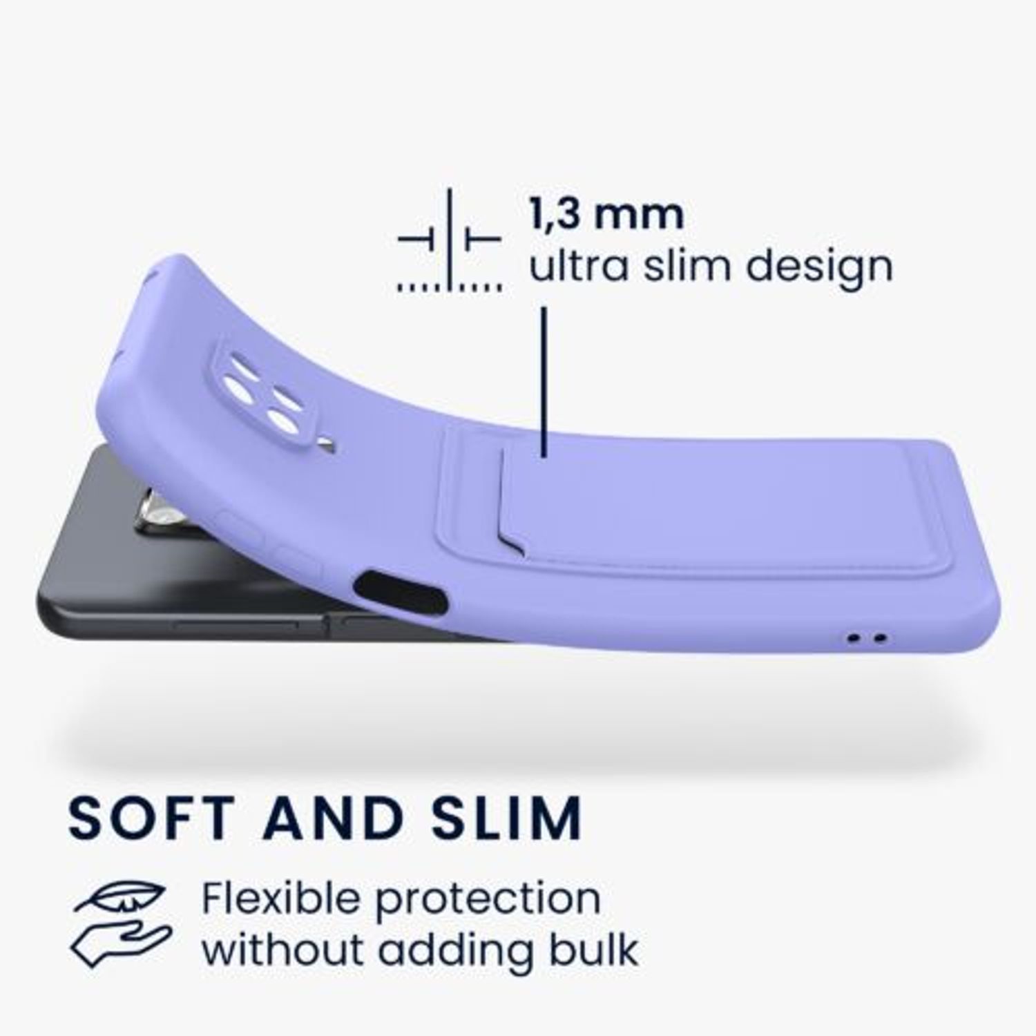 Husa Kwmobile pentru Xiaomi Redmi Note 9S/Redmi Note 9 Pro/Redmi Note 9 Pro Max, Silicon, Albastru, 56948.108 fotografia produsului View 2 L