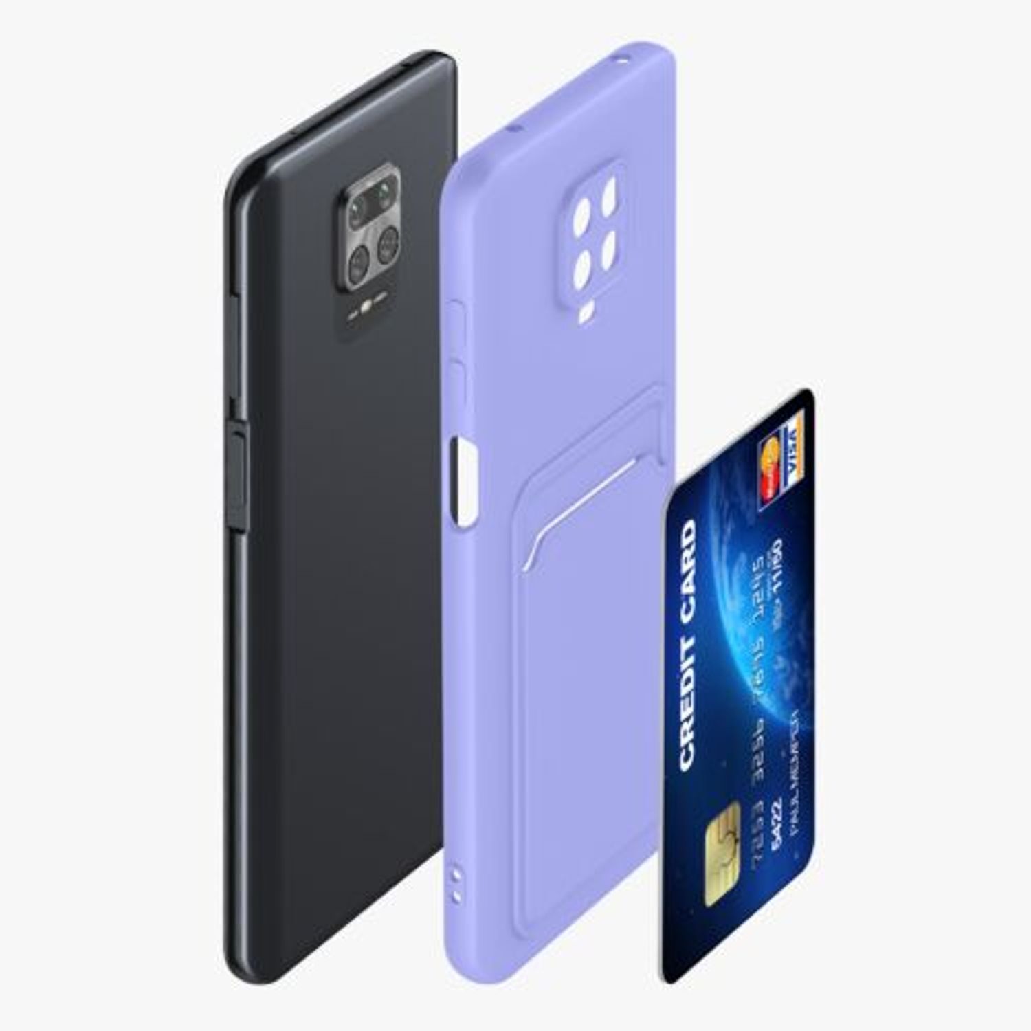 Husa Kwmobile pentru Xiaomi Redmi Note 9S/Redmi Note 9 Pro/Redmi Note 9 Pro Max, Silicon, Albastru, 56948.108 fotografia produsului View 6 L