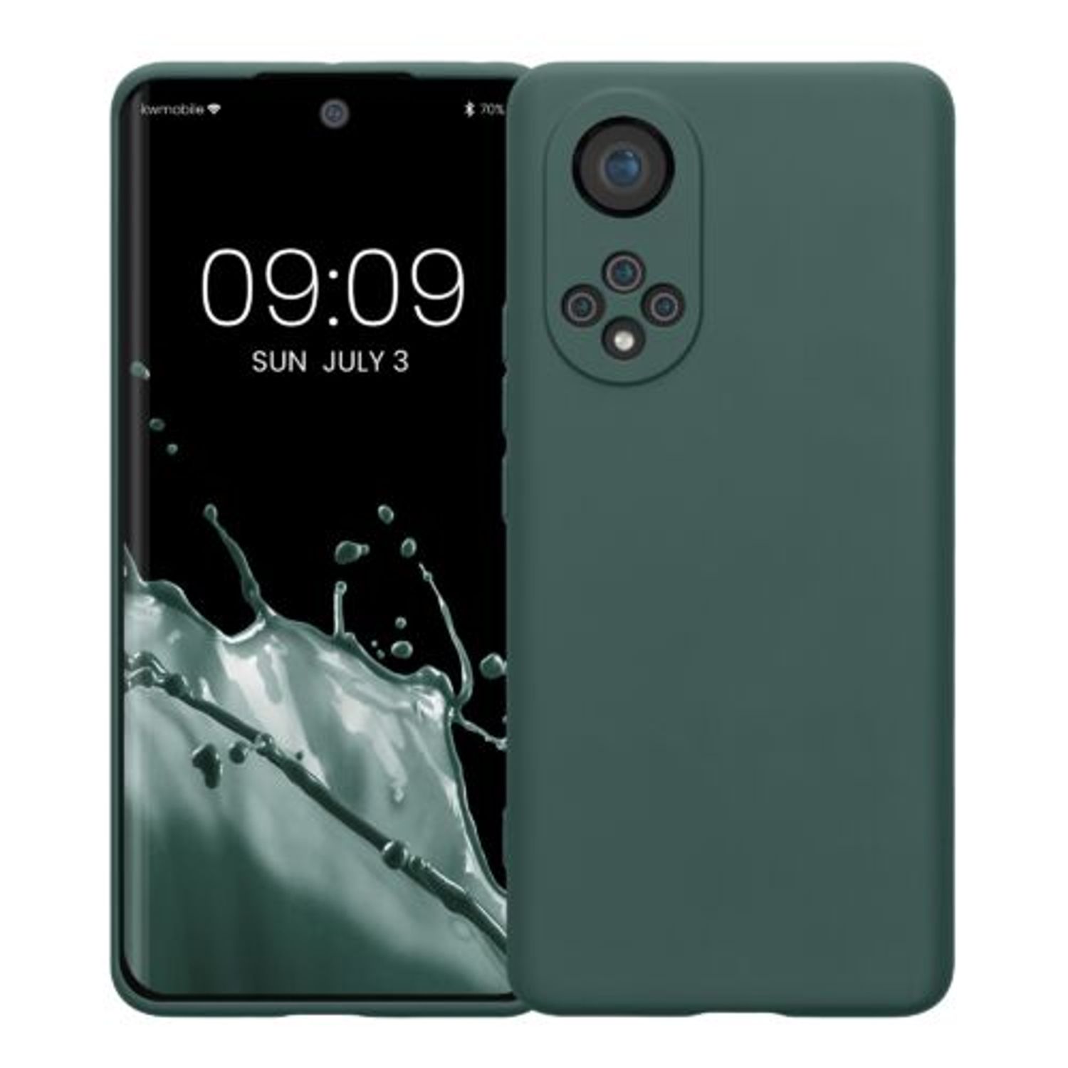 Husa Kwmobile pentru Honor 50, Silicon, Verde, 57828.169 fotografia produsului