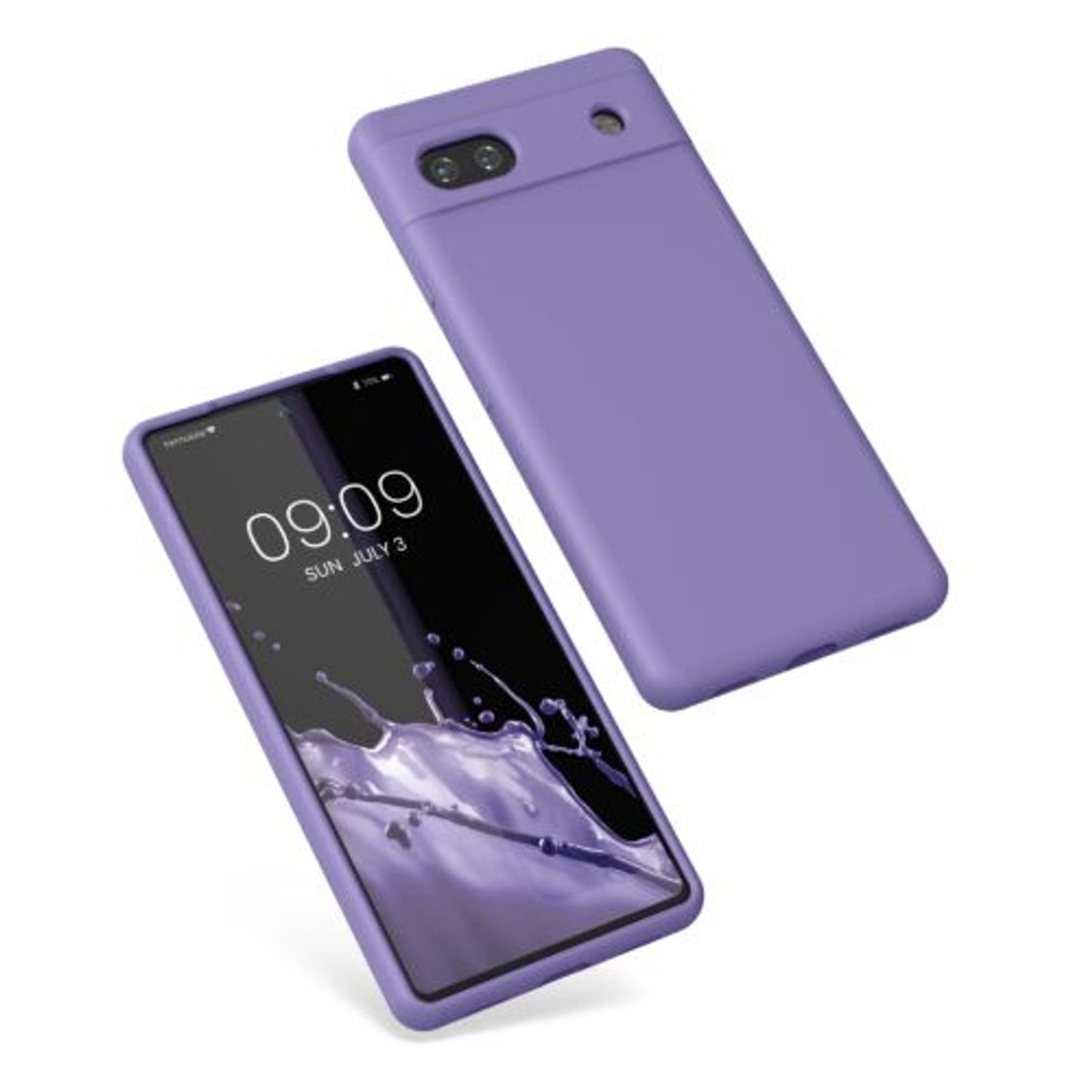 Husa Kwmobile pentru Google Pixel 6a, Silicon, Mov, 57815.222 fotografia produsului