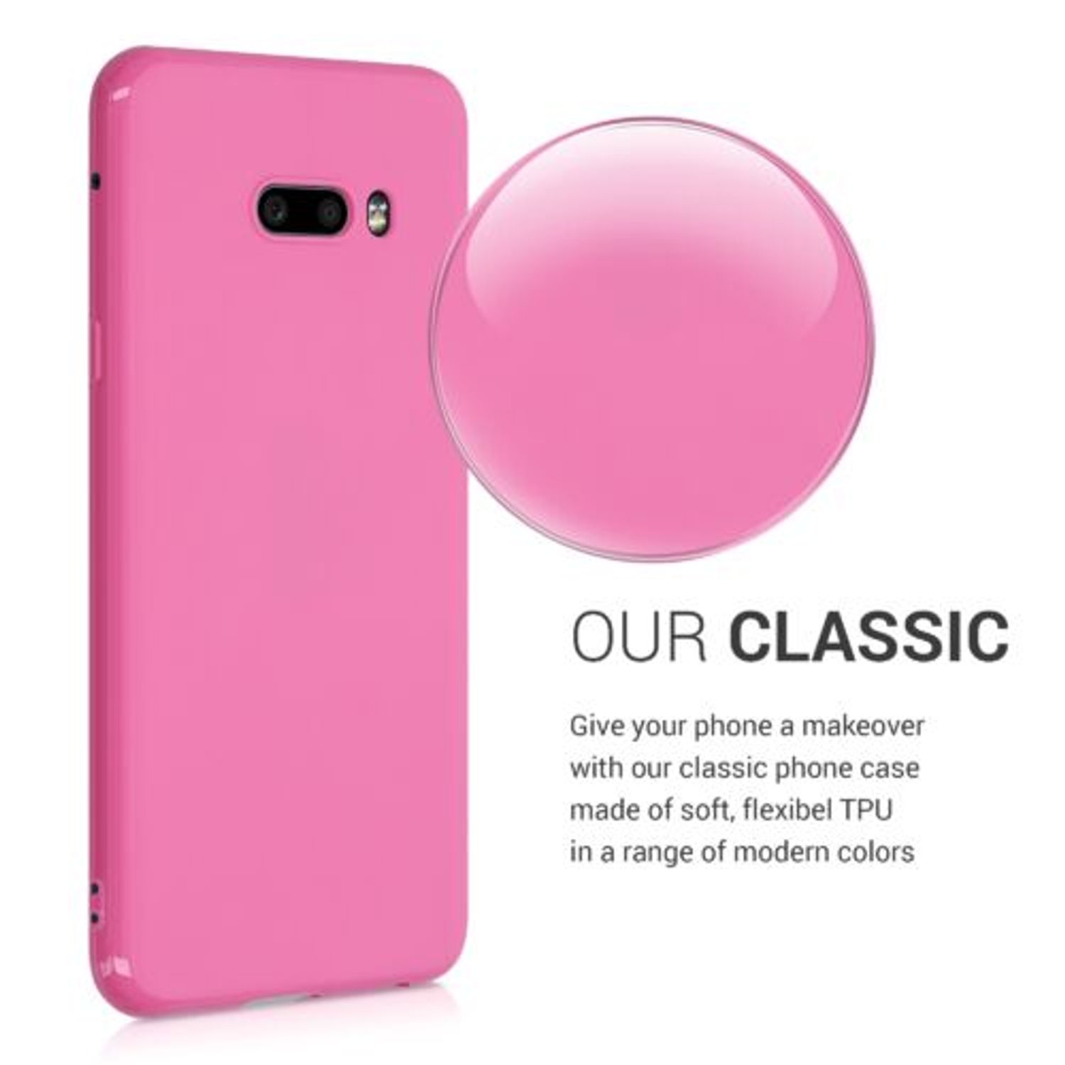 Husa pentru LG G8s ThinQ, Silicon, Roz, 50831.163 fotografia produsului View 6 L