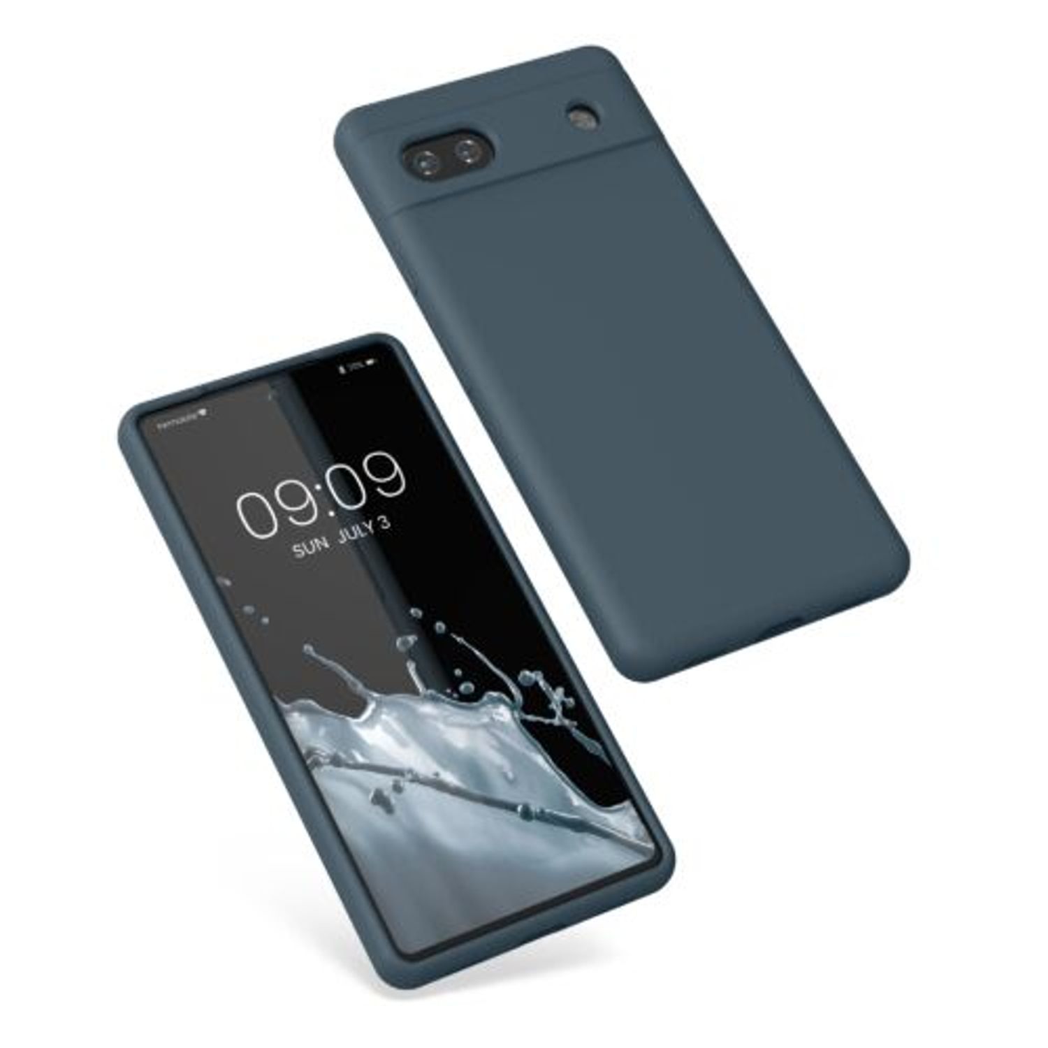Husa Kwmobile pentru Google Pixel 6a, Silicon, Albastru, 57815.202 fotografia produsului