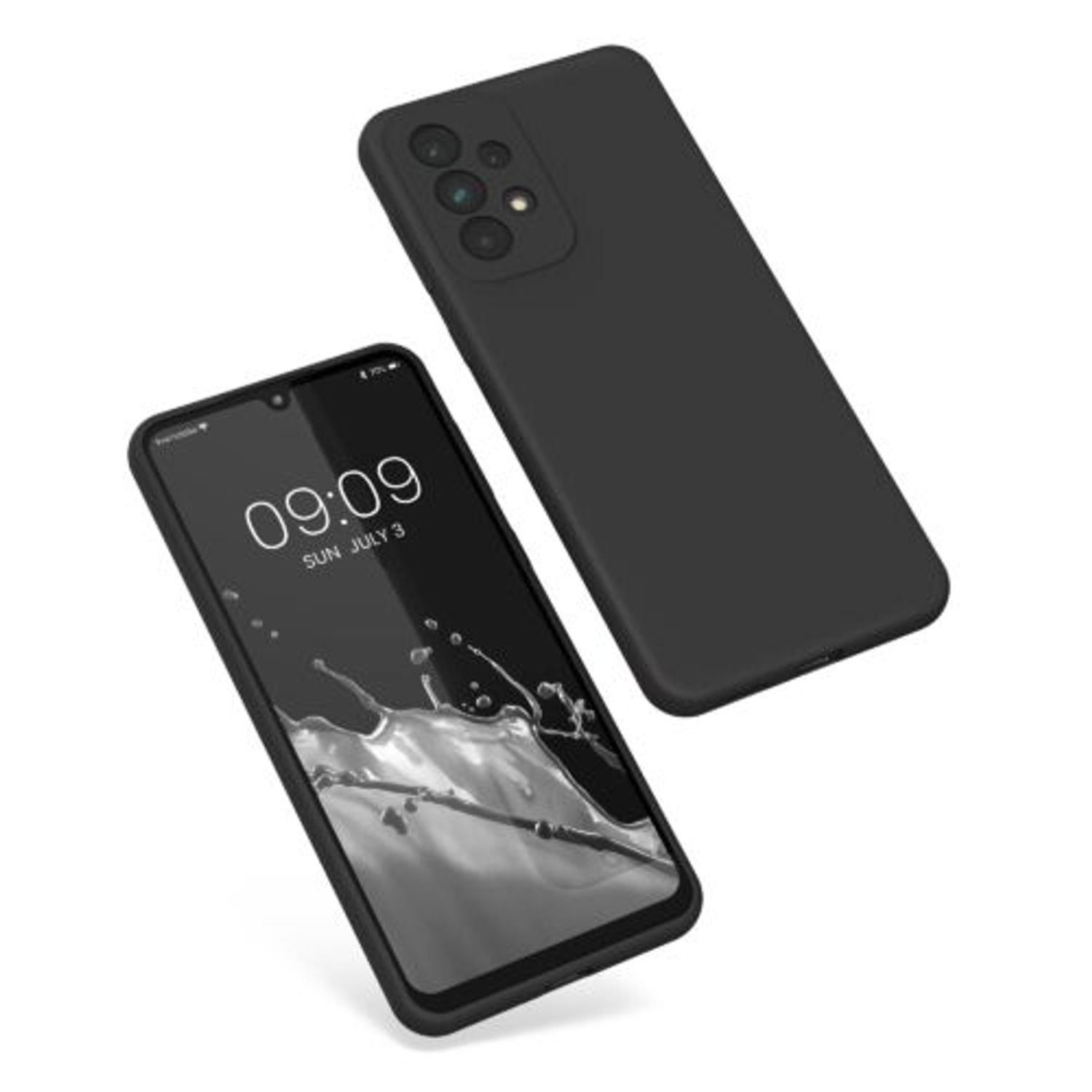 Husa Kwmobile pentru Samsung Galaxy A33 5G, Silicon, Negru, 57833.01 fotografia produsului