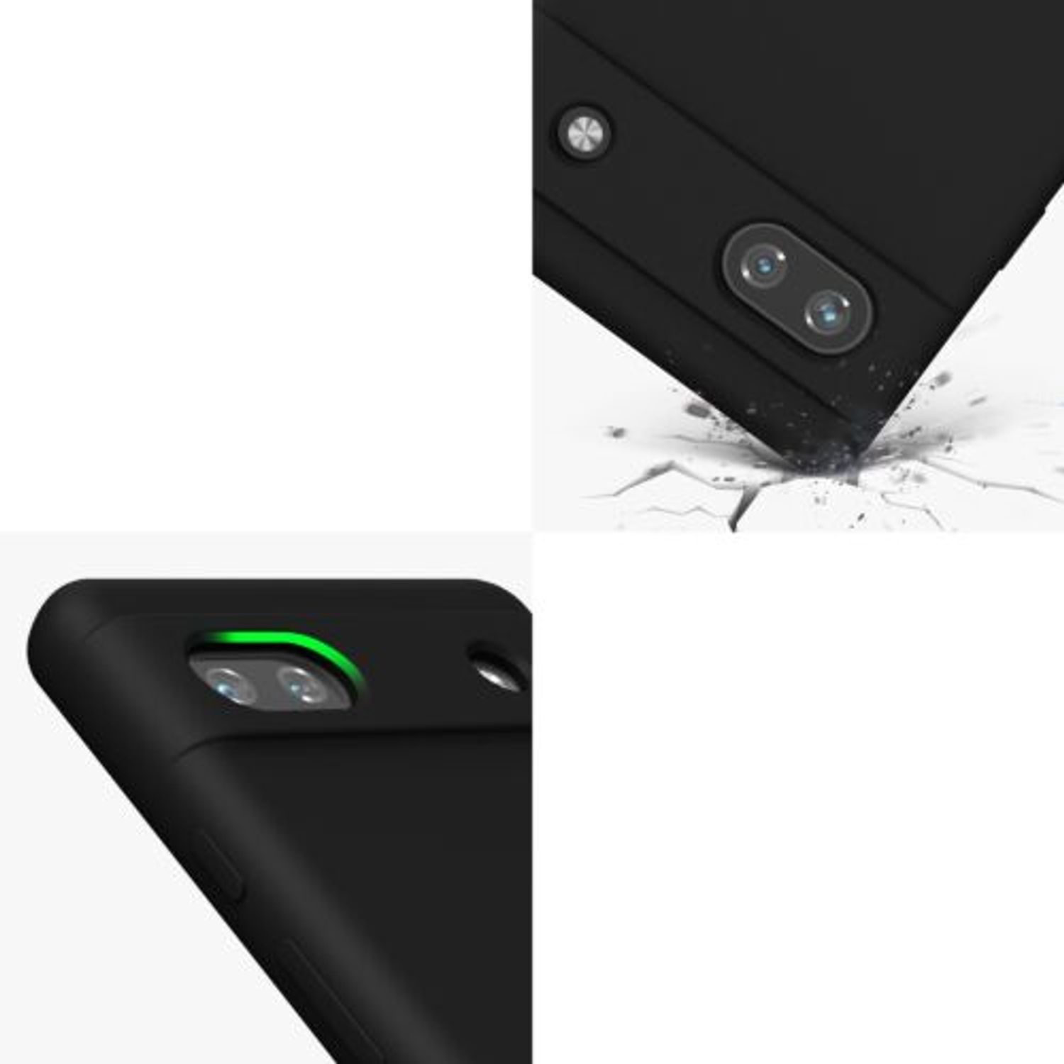 Husa Kwmobile pentru Google Pixel 6a, Silicon, Negru, 57815.01 fotografia produsului View 7 L