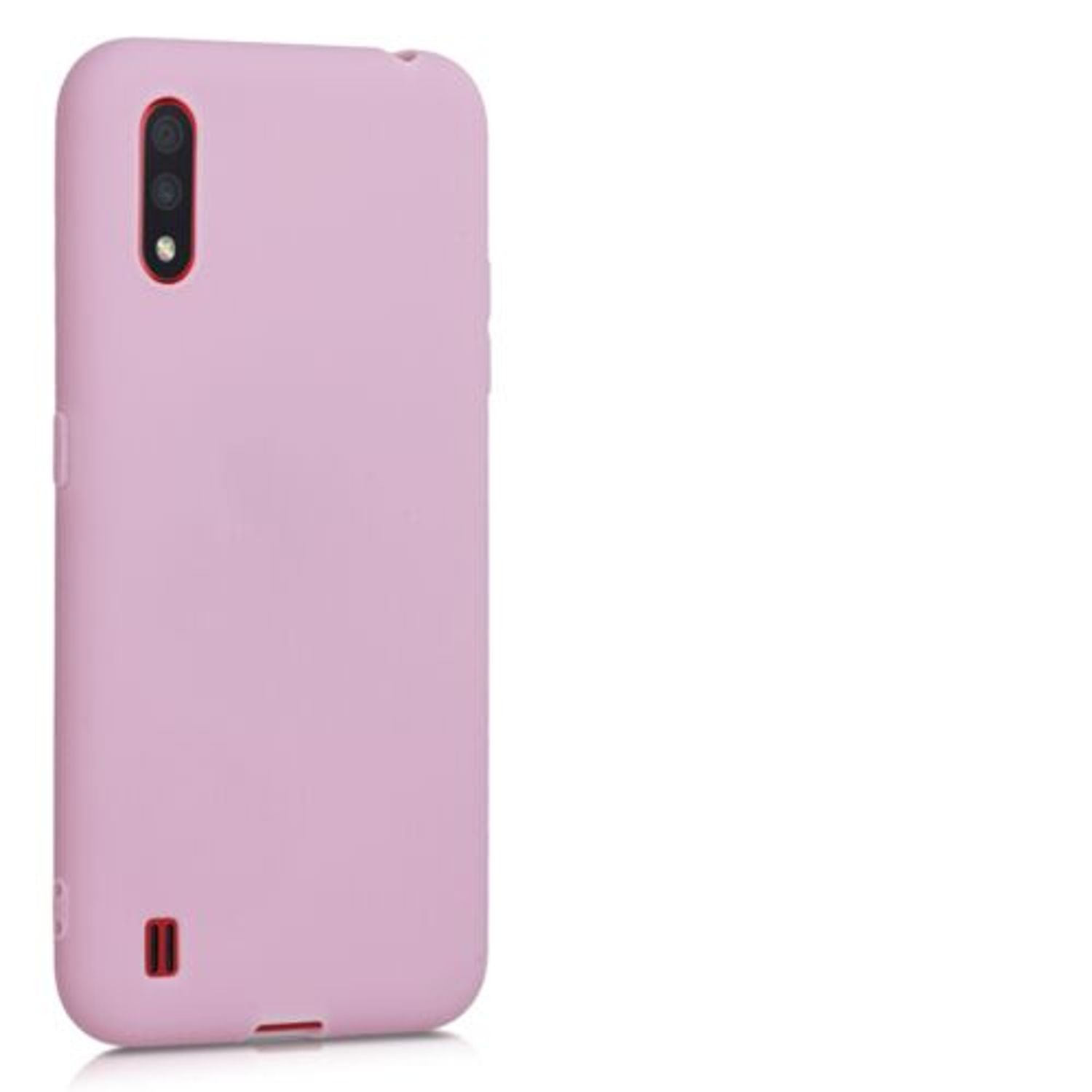 Husa pentru Samsung Galaxy A01, Silicon, Roz, 51372.52 fotografia produsului View 8 L