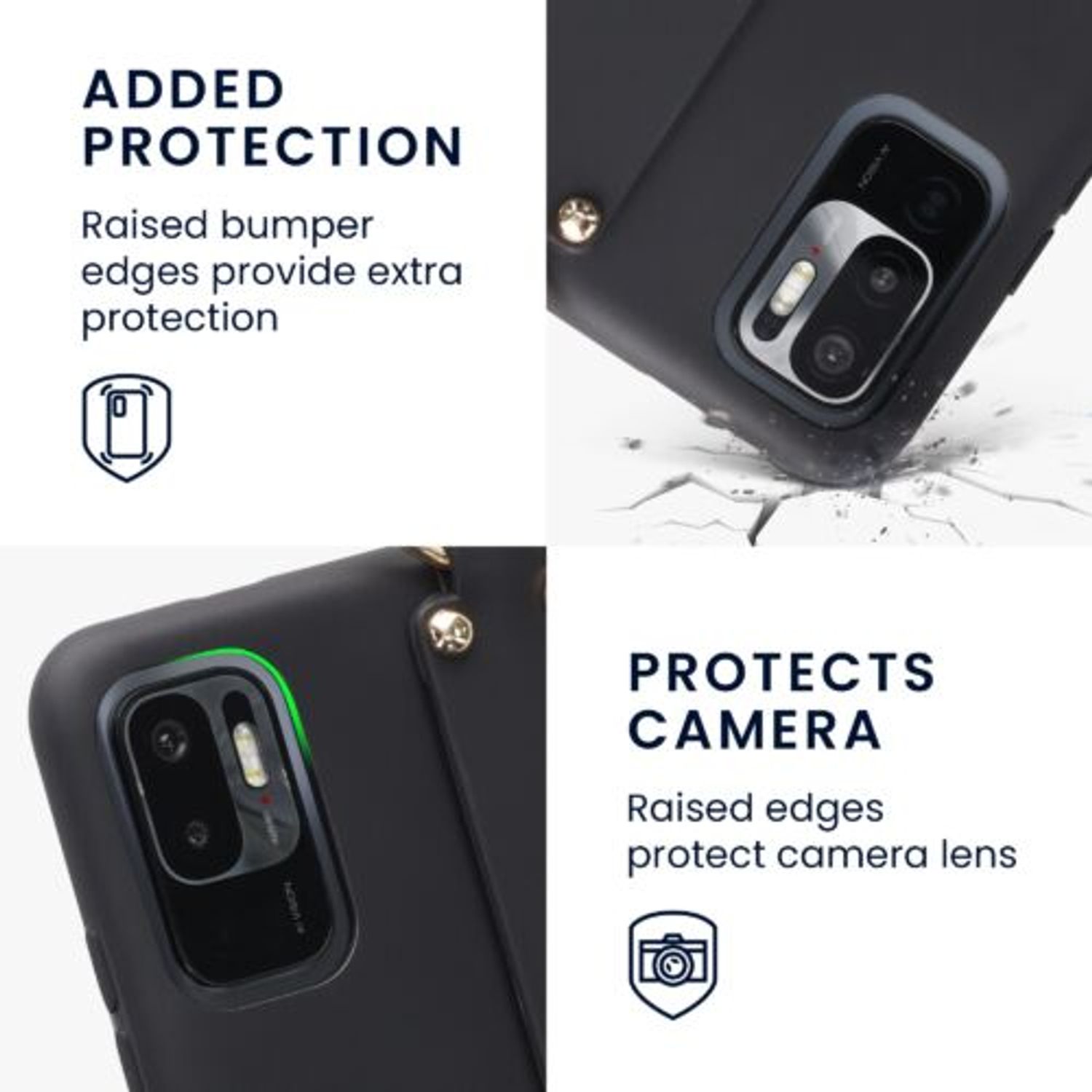 Husa Kwmobile pentru Xiaomi Redmi Note 10 5G, Silicon, Negru, 57820.01 fotografia produsului View 2 L