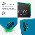 Husa Kwmobile pentru Samsung Galaxy A13, Silicon, Albastru, 57832.224 fotografia produsului View 3 S