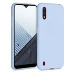 Husa pentru Samsung Galaxy A01, Silicon, Albastru, 51372.58 fotografia produsului