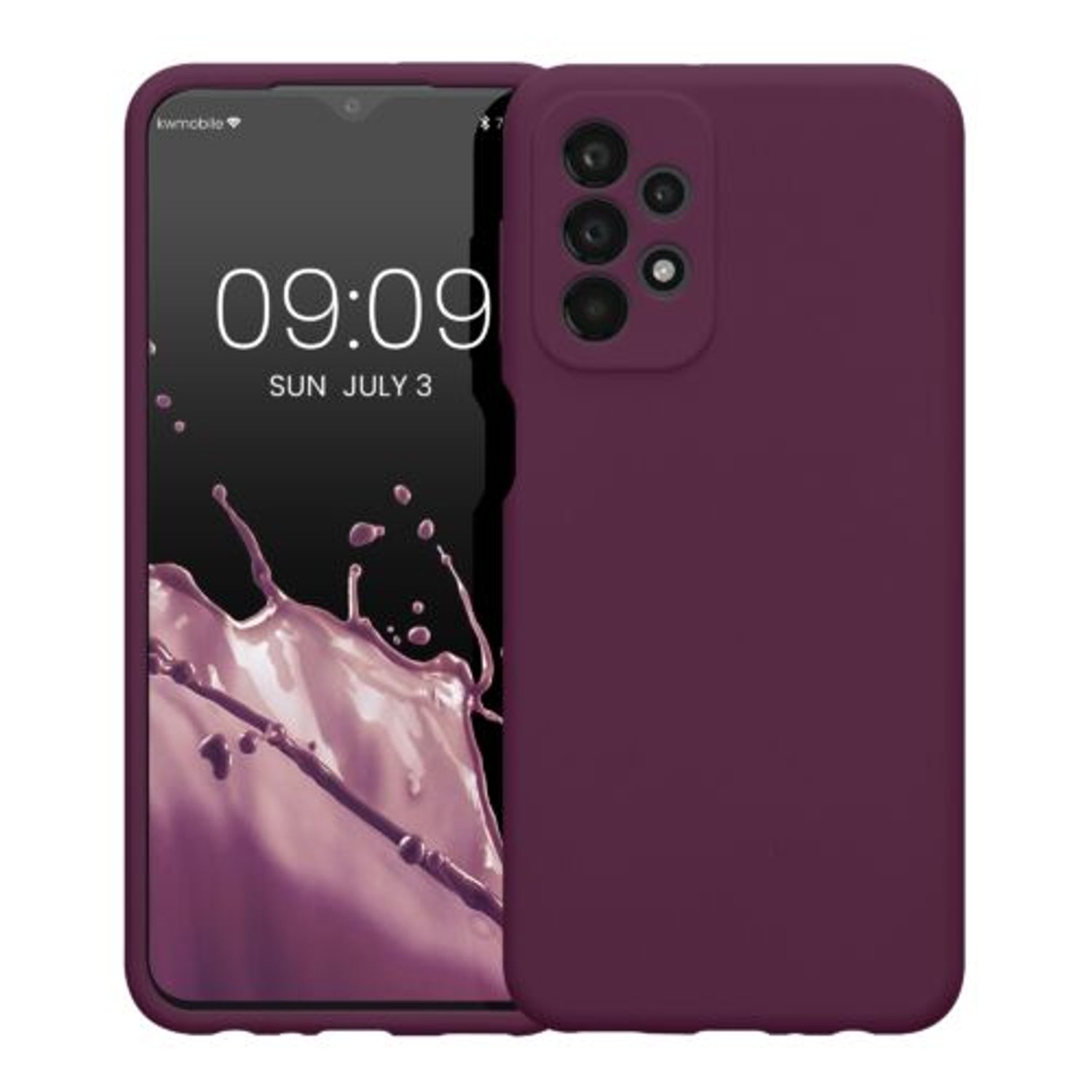 Husa Kwmobile pentru Samsung Galaxy A23, Silicon, Violet, 57829.187 fotografia produsului