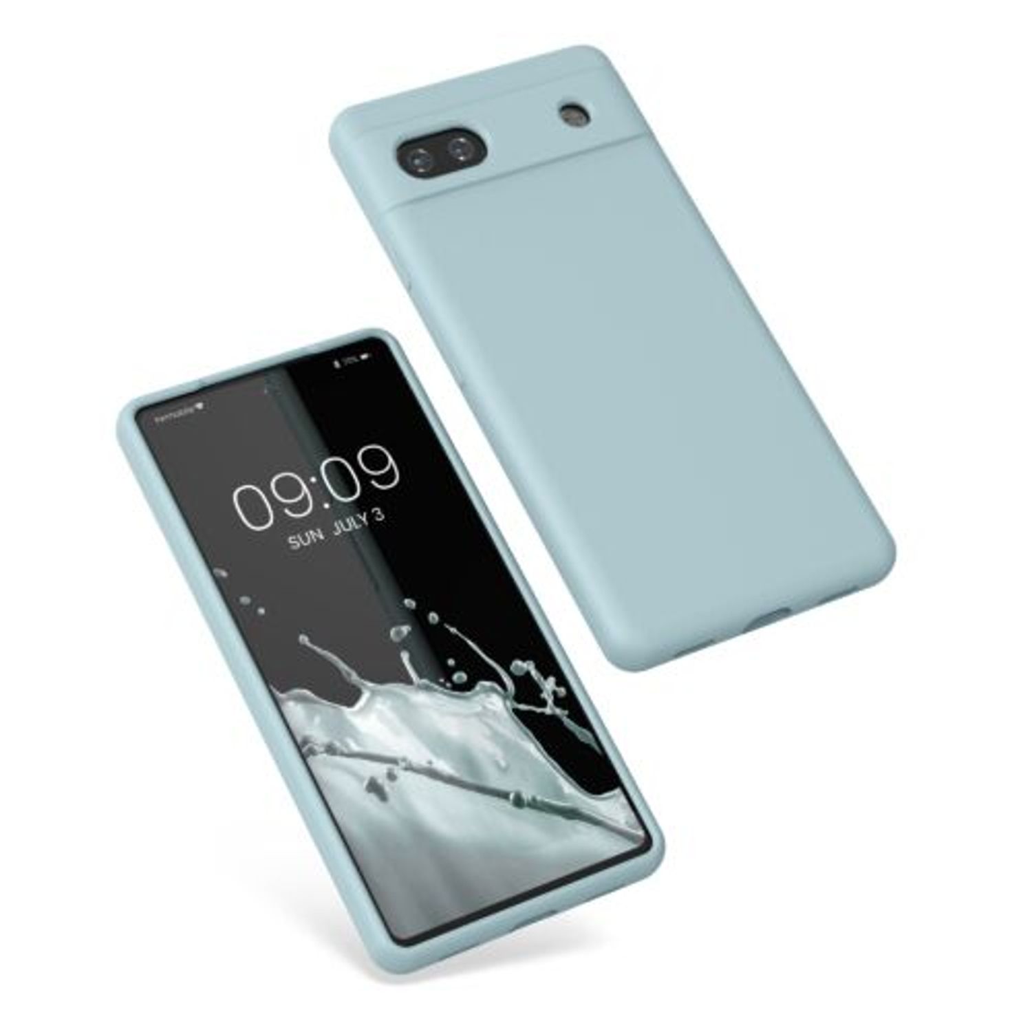 Husa Kwmobile pentru Google Pixel 6a, Silicon, Verde, 57815.200 fotografia produsului