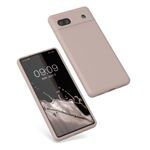 Husa Kwmobile pentru Google Pixel 6a, Silicon, Crem, 57815.10 fotografia produsului