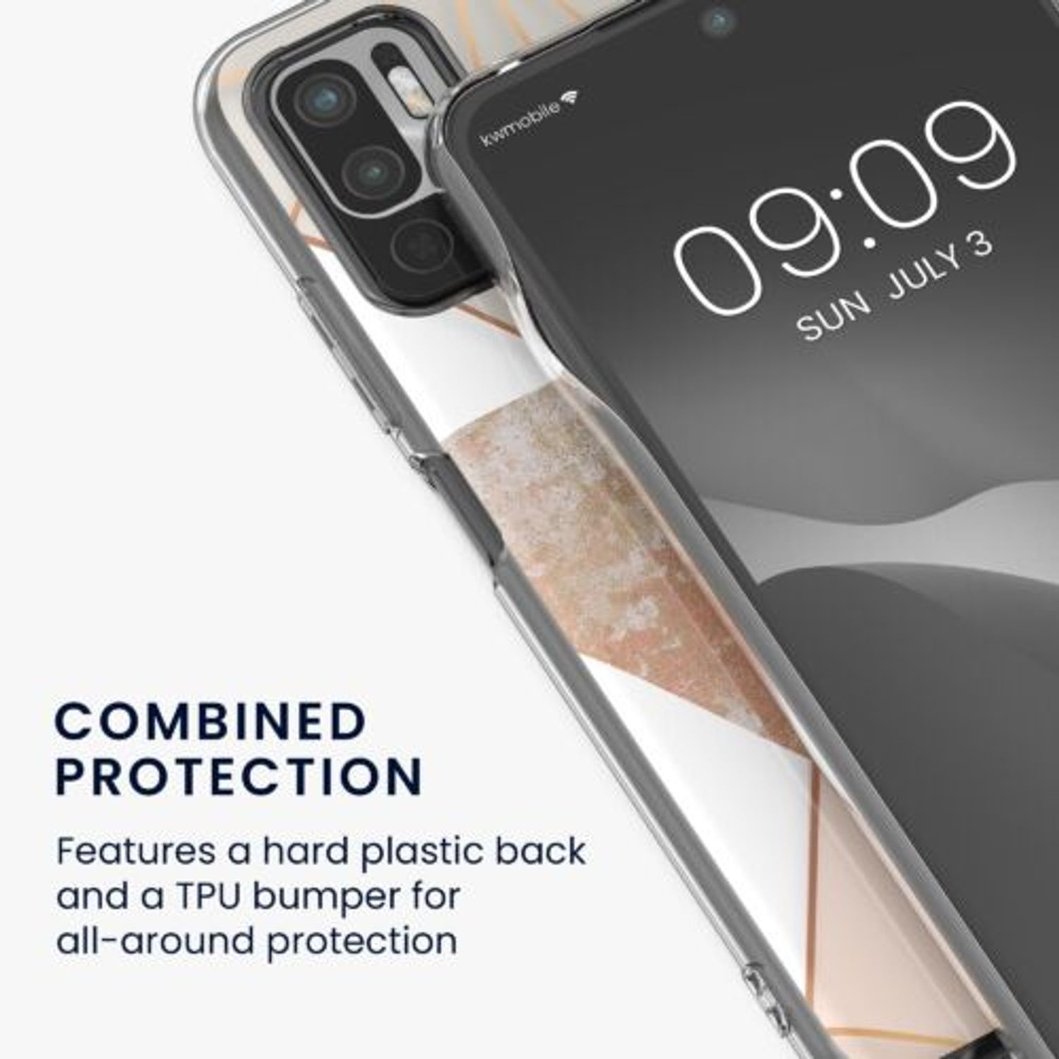 Husa Kwmobile pentru Xiaomi Redmi Note 10 5G, Silicon, Multicolor, 57091.03 fotografia produsului View 4 L