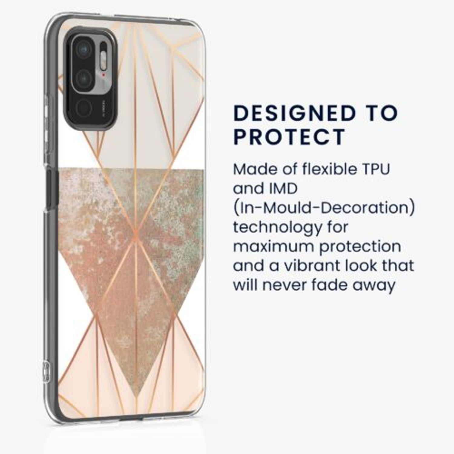 Husa Kwmobile pentru Xiaomi Redmi Note 10 5G, Silicon, Multicolor, 57091.03 fotografia produsului View 3 L