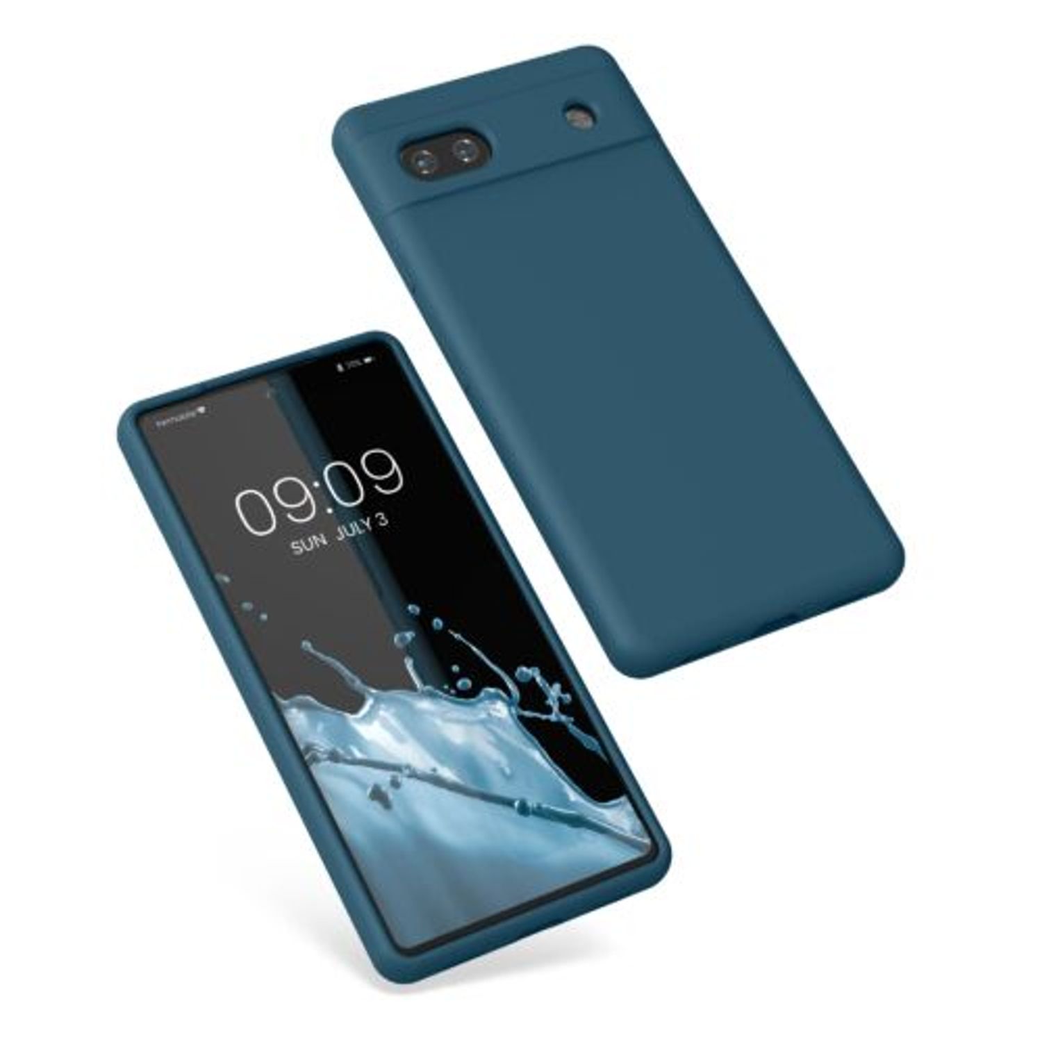 Husa Kwmobile pentru Google Pixel 6a, Silicon, Verde, 57815.57 fotografia produsului