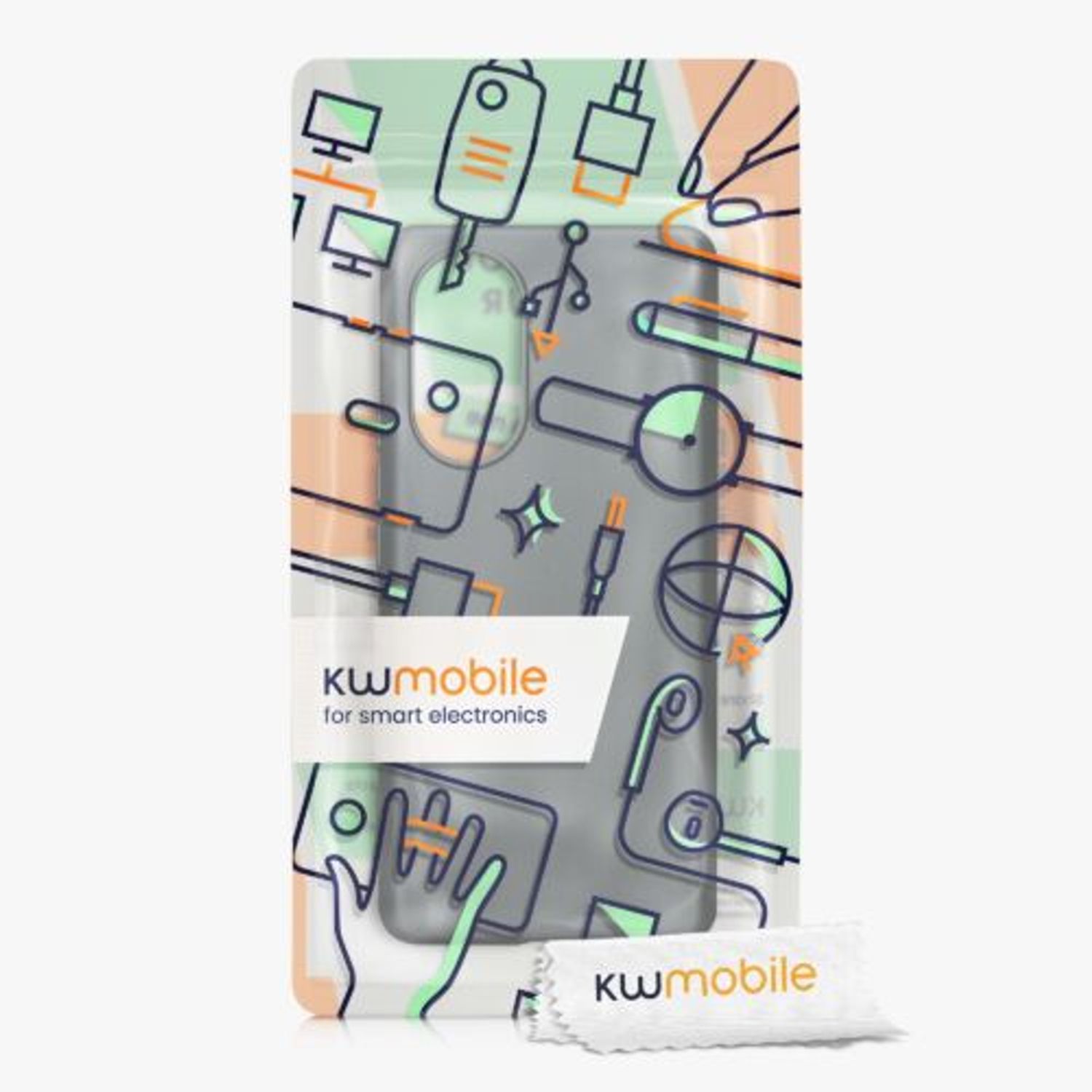 Husa Kwmobile pentru Honor 50, Silicon, Gri, 57934.232 fotografia produsului View 7 L