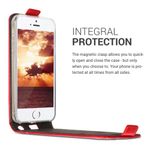 Husa pentru Apple iPhone 5/iPhone 5s/iPhone SE, Piele ecologica, Rosu, 17251.09 fotografia produsului View 15 S