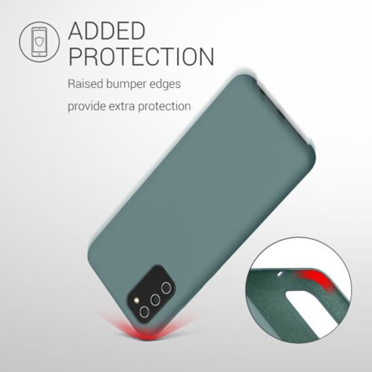 Husa pentru Samsung Galaxy A02s, Silicon, Verde, 55415.207 fotografia produsului View 6 L