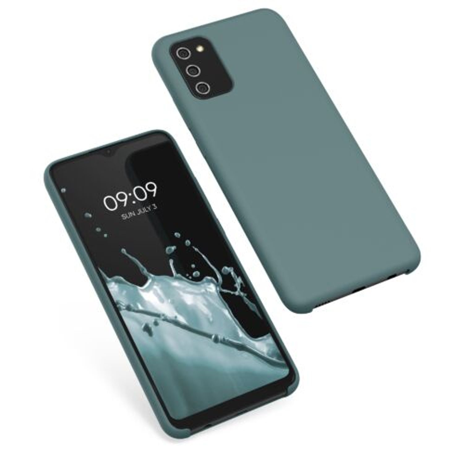 Husa pentru Samsung Galaxy A02s, Silicon, Verde, 55415.207 fotografia produsului View 2 L