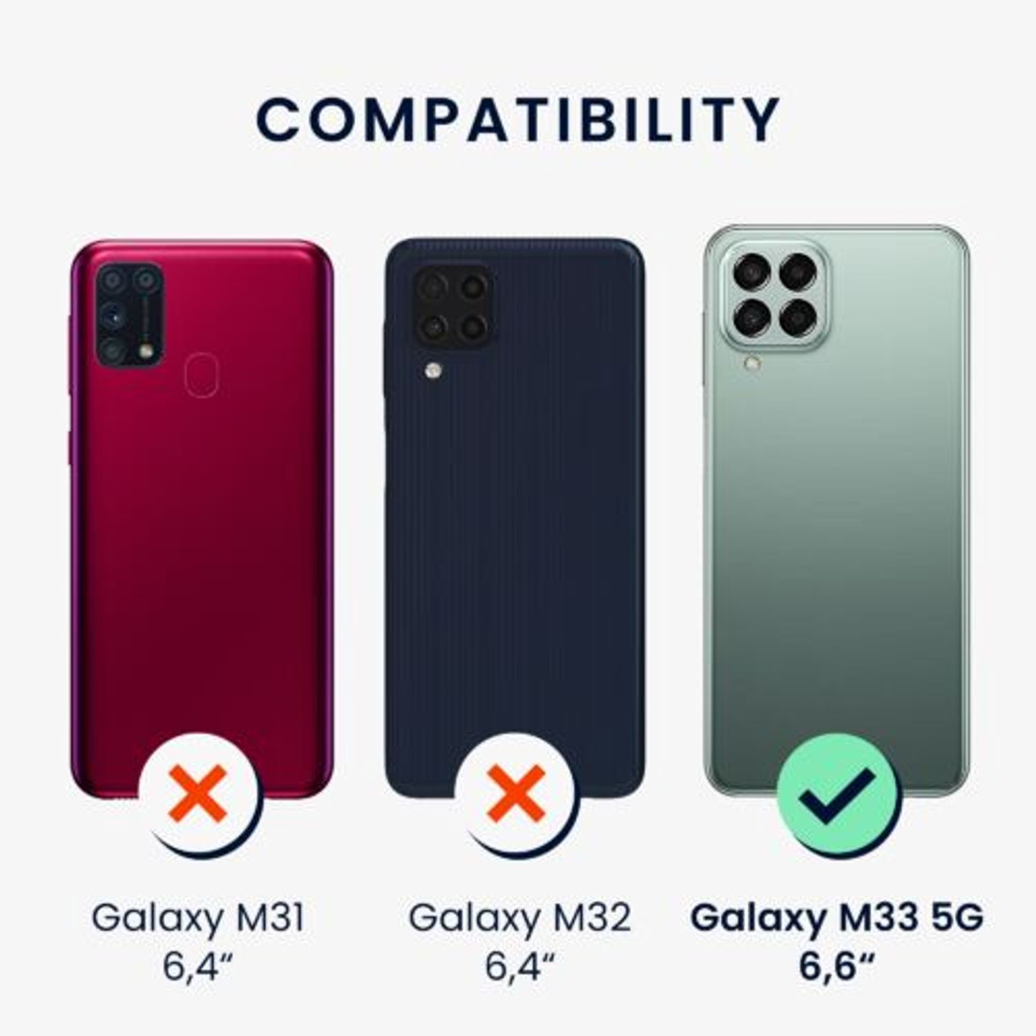 Husa Kwmobile pentru Samsung Galaxy M33 5G, Silicon, Roz, 57953.65 fotografia produsului View 3 L