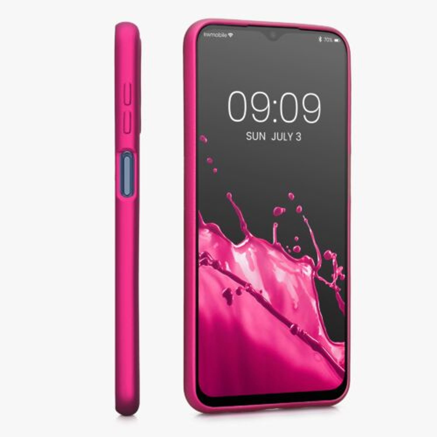 Husa Kwmobile pentru Samsung Galaxy M33 5G, Silicon, Roz, 57953.65 fotografia produsului View 5 L