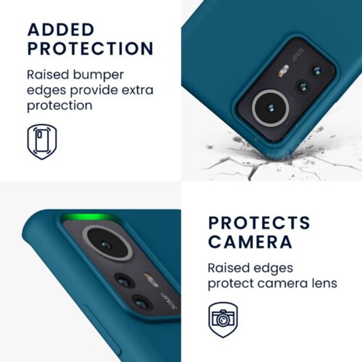 Husa Kwmobile pentru Xiaomi 12 Pro, Silicon, Verde, 57937.57 fotografia produsului View 3 L