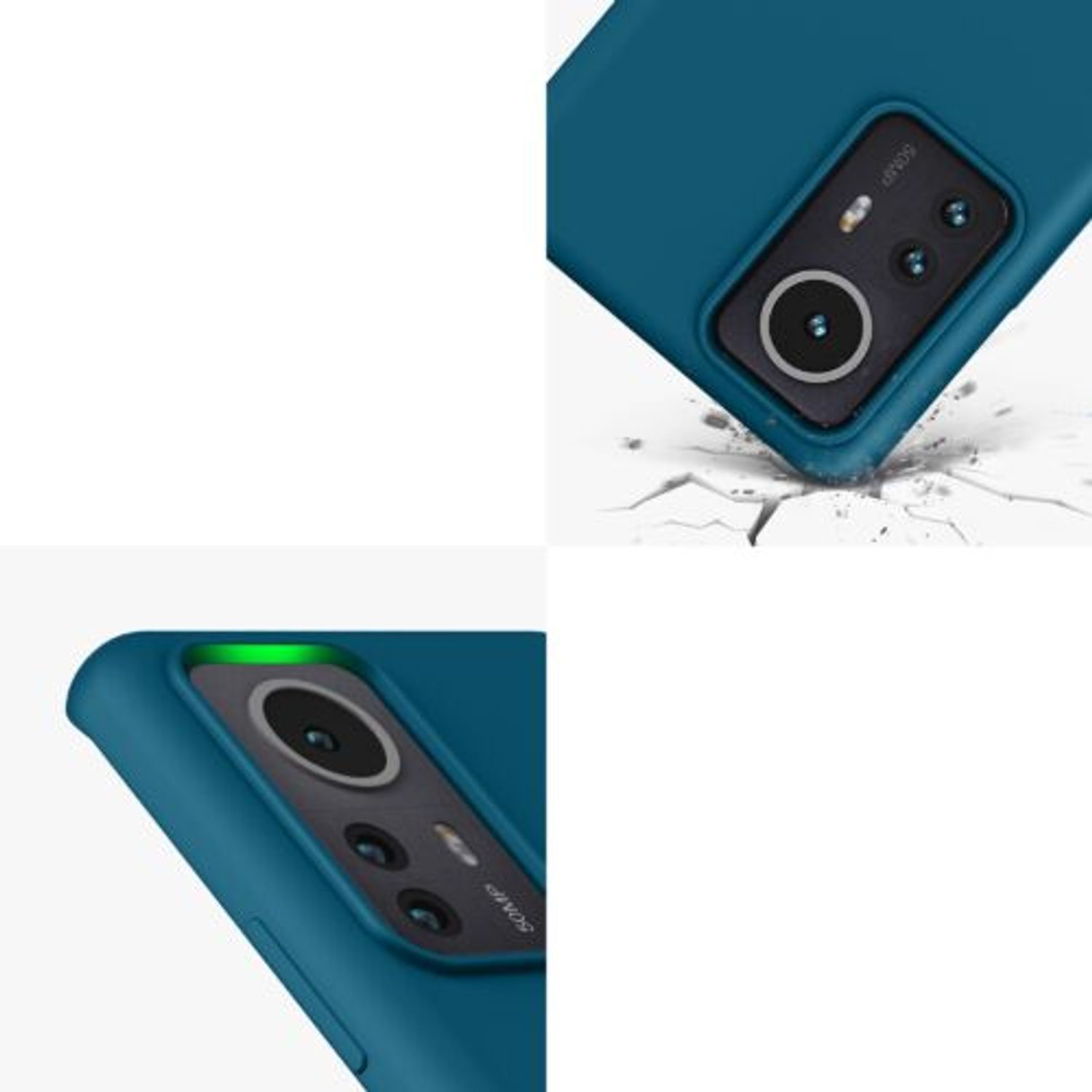 Husa Kwmobile pentru Xiaomi 12 Pro, Silicon, Verde, 57937.57 fotografia produsului View 8 L