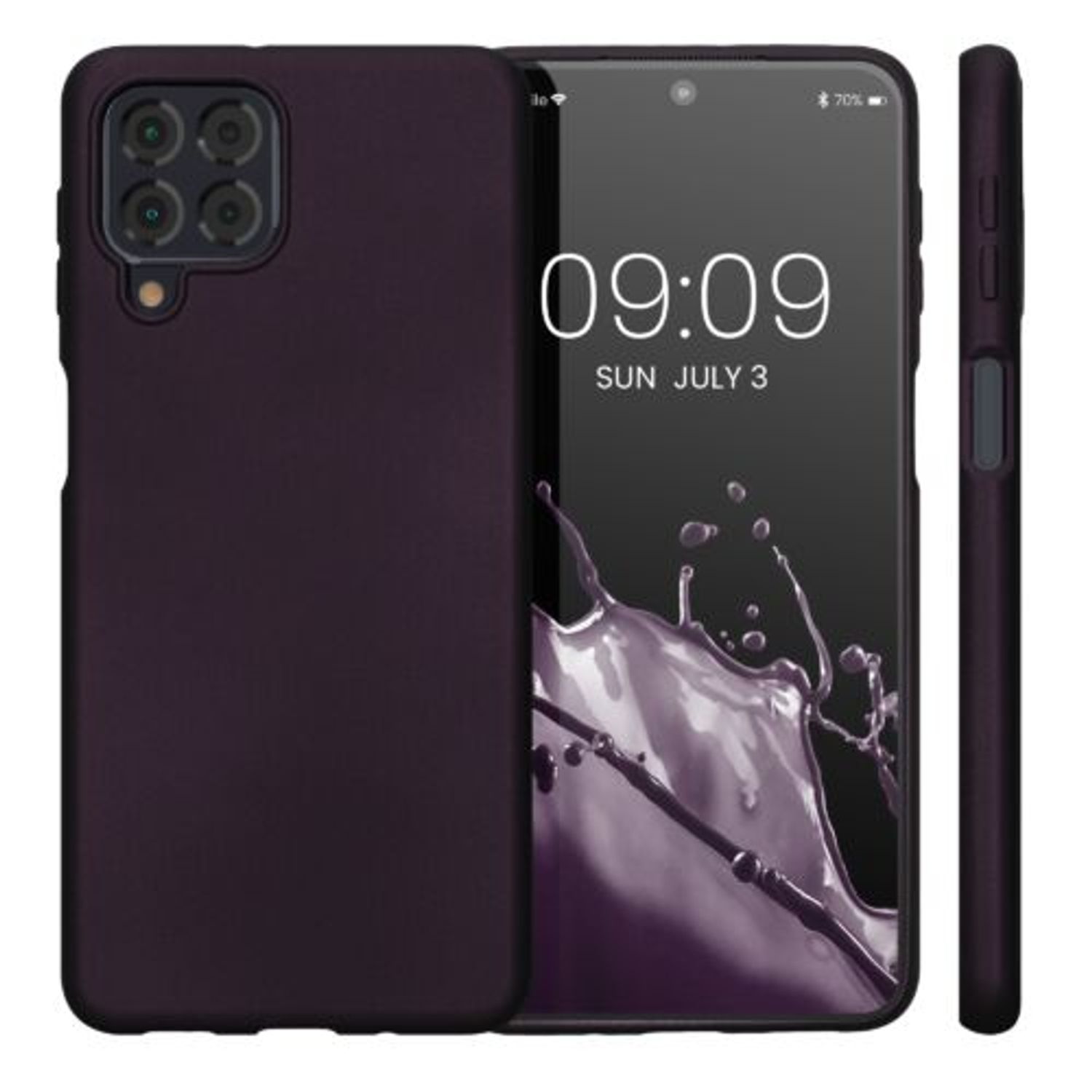 Husa Kwmobile pentru Samsung Galaxy M53 5G, Silicon, Mov, 57954.115 fotografia produsului