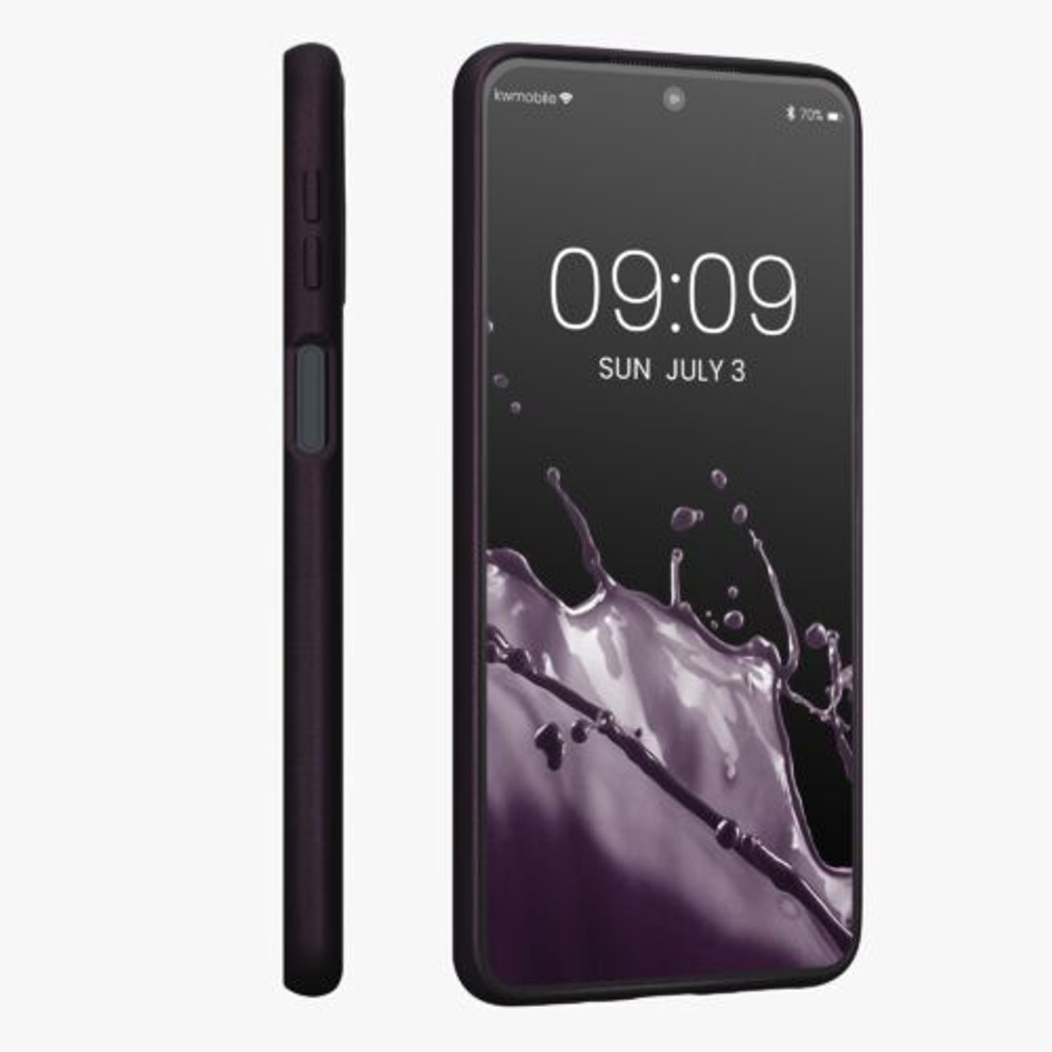 Husa Kwmobile pentru Samsung Galaxy M53 5G, Silicon, Mov, 57954.115 fotografia produsului View 4 L