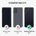 Husa Kwmobile pentru Samsung Galaxy M53 5G, Silicon, Mov, 57954.115 fotografia produsului View 5 S