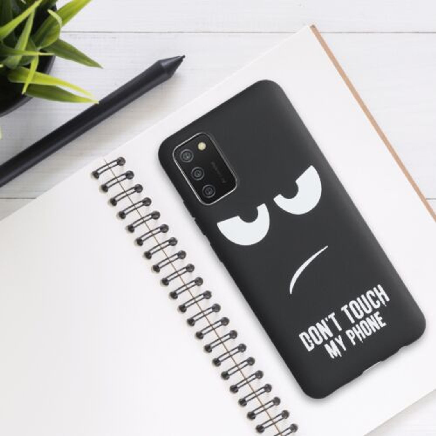 Husa pentru Samsung Galaxy A02s, Silicon, Negru, 54047.01 fotografia produsului View 5 L