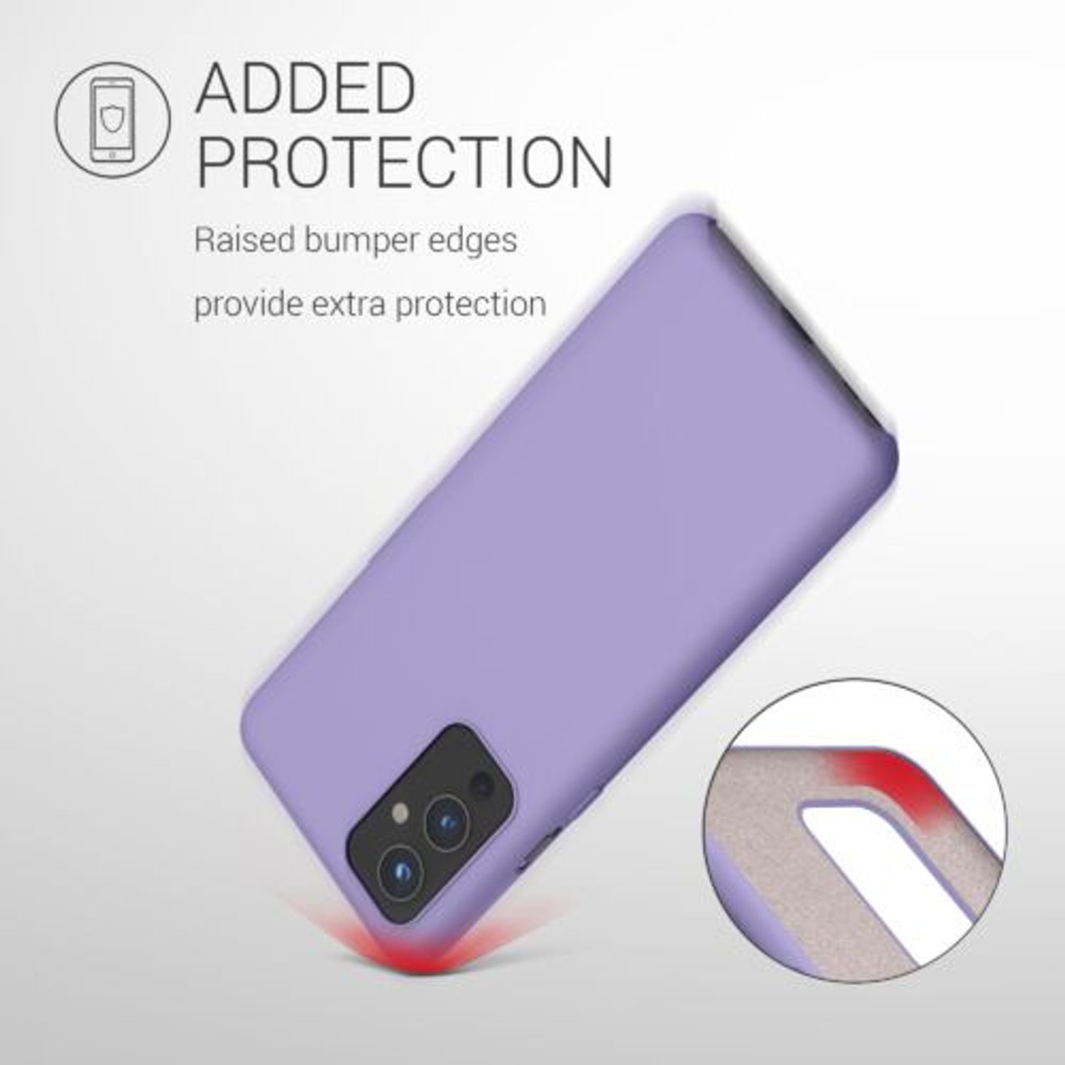 Husa Kwmobile pentru OnePlus 9, Silicon, Mov, 56040.222 fotografia produsului View 6 L
