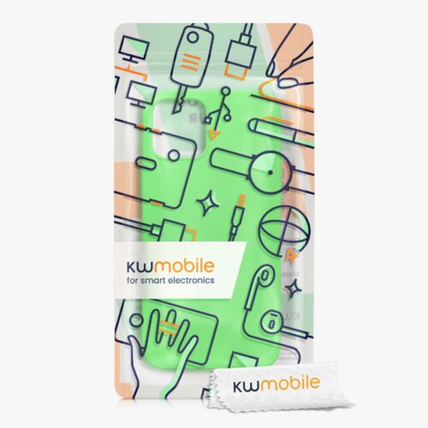 Husa Kwmobile pentru Apple iPhone 12/iPhone 12 Pro, Silicon, Verde, 53844.159 fotografia produsului View 7 L