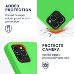 Husa Kwmobile pentru Apple iPhone 12/iPhone 12 Pro, Silicon, Verde, 53844.159 fotografia produsului View 3 S
