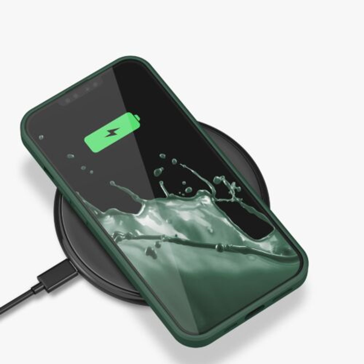 Husa Kwmobile pentru Apple iPhone 13, Silicon, Verde, 55948.169 fotografia produsului View 10 L